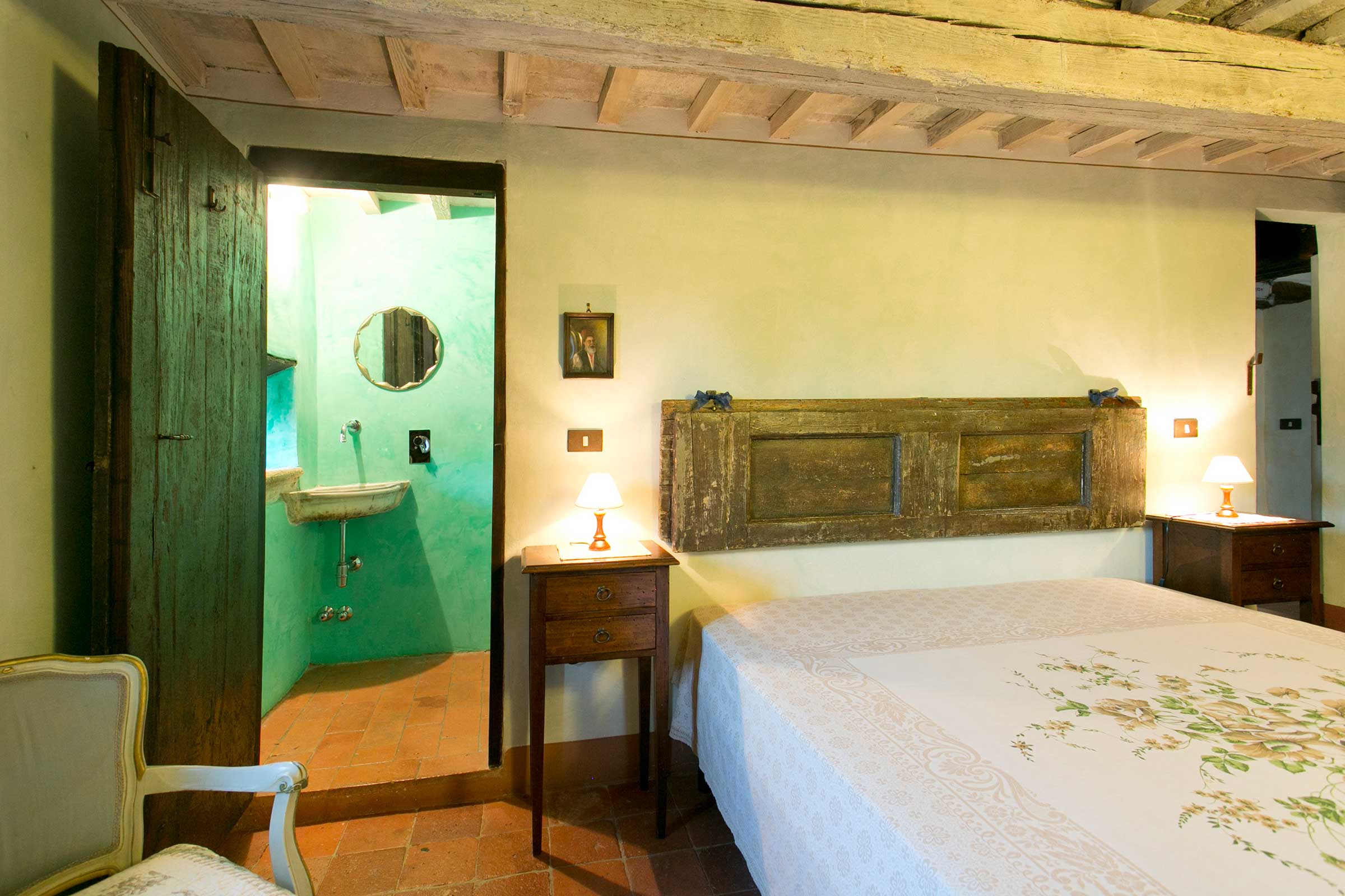 Villa Rogheta Italien Toskana Doppelzimmer mit Bad für Gruppen