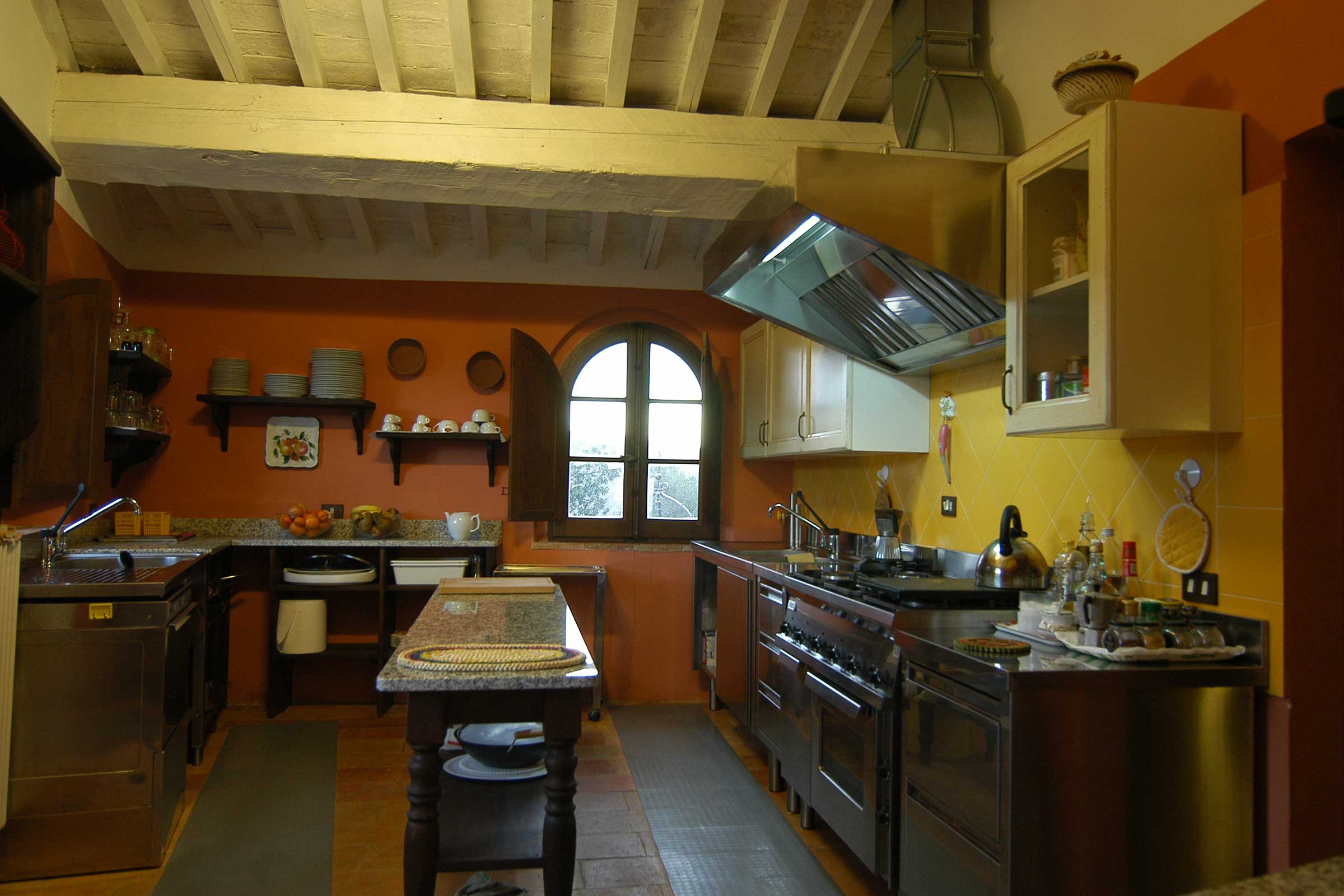 Villa Rogheta Italien Toskana Küche für Gruppen